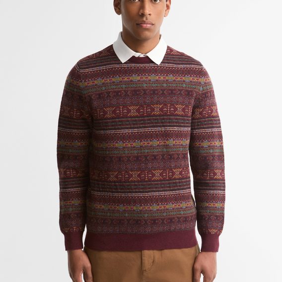 Barbour Dalehead Fair Isle Crew Neck Jumper