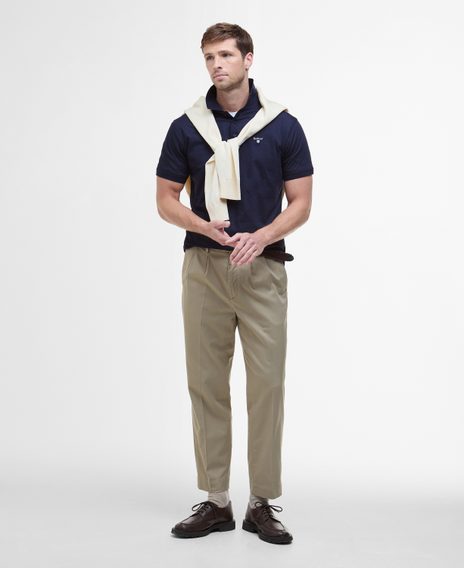 Barbour Sutton Tailored Fit Polo Shirt — Navy