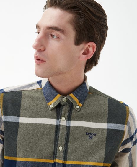 Barbour Iceloch Tailored Shirt — Forest Mist