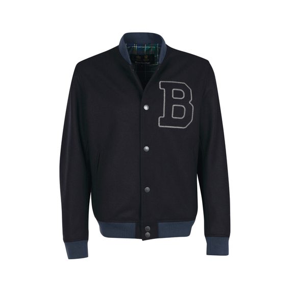 Вълнено яке Barbour Letterman - Navy