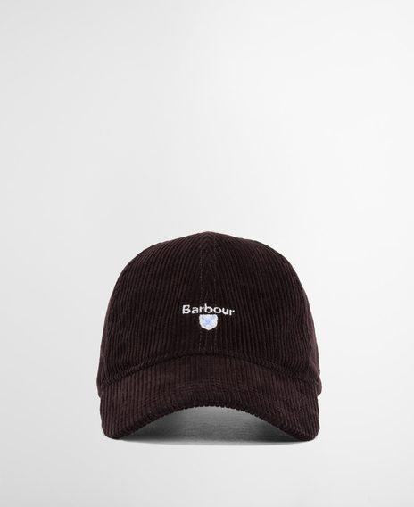 Barbour Preston Cord Cap — Brown