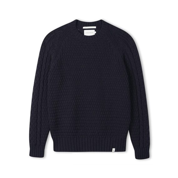 Peregrine Winston Crew Jumper — Navy