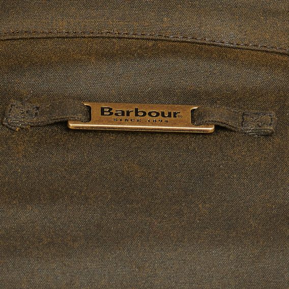 Barbour Ogston Waxed Cotton Jacket — Olive