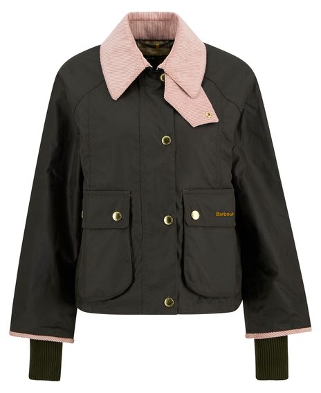 Barbour Cropped Beadnell Waxed Jacket