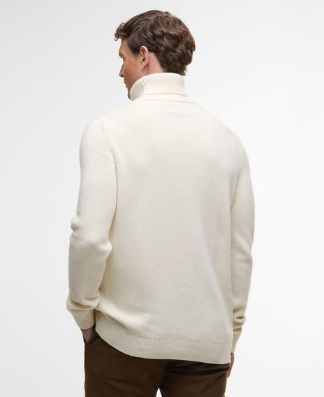 Barbour Kelp Roll-Neck Jumper — Whisper White
