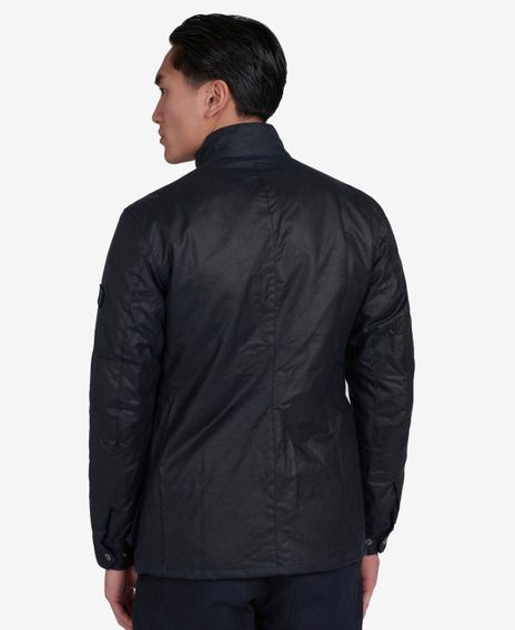 Barbour International Duke Wax Jacket — Navy