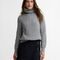Barbour Ambleside Cable-Knit Rollneck Jumper — Grey Marl