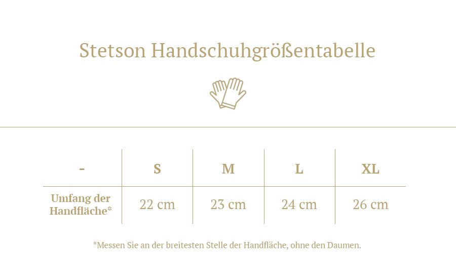 Gentleman Store - Winterhandschuhe Stetson aus Nappa Schweinsleder - Brown  - Stetson - Handschuhe - Kleidung