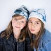 Zimní čepice pro děti modro-bílá