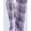 Dámské pyžamo dlouhé GINA 19057P - bílá fialková