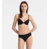 Kalhotky CALVIN KLEIN Tonal Logo bikini ČERNÝ QF4943E