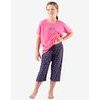 GINA dětské pyžamo ¾ dívčí 29010P - purpurová lékořice
