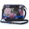 Kožená crossbody kabelka We Positive BG211 Brown Flowers