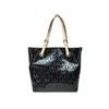 Elegantní kožená business kabelka Michael Kors Grab Bag Leather Tote Black Shine