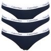 Dámské kalhotky CALVIN KLEIN Carousel 3-pack bikini černá