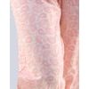 GINA dámské kalhoty dlouhé pyžamové dámské, šité, bokové, s potiskem 19765P - jogurtová starorůžová
