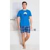 Pánské pyžamo šortky Sleep well - modrá
