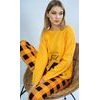 Dámské pyžamo dlouhé Tučňák - žlutá