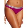 Dámská tanga CALVIN KLEIN Radiant Cotton 3-pack modrá/salmon/fuchsia