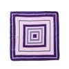 Šátek se vzorem geometrických tvarů - fialový