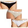 Dámské kalhotky CALVIN KLEIN Carousel 3-pack bikini černá/šedá/bílá