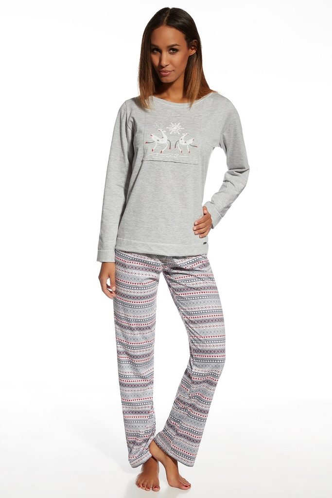 Dámské pyžamo CORNETTE 655/105 Snowflake - Cornette - dlouhá pyžama -  Dámská pyžama, Dámské - Perfektní Prádlo.cz - Pohodlné noční prádlo, župany  a spodní prádlo pro Váš perfektní den!
