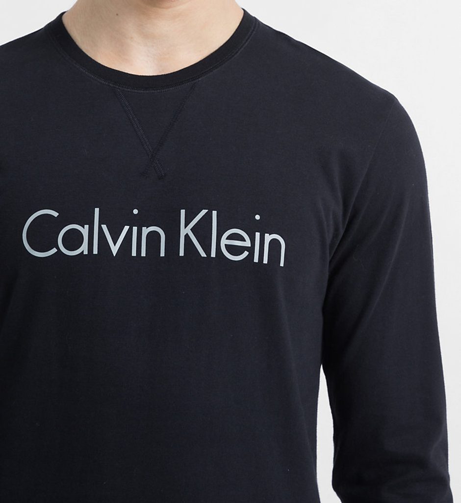 Pánské tričko CALVIN KLEIN s dlouhým rukávem černé - CALVIN KLEIN - trika s dlouhým  rukávem - Pánská trička a tílka, Pánské - Perfektní Prádlo.cz - Pohodlné  noční prádlo, župany a spodní