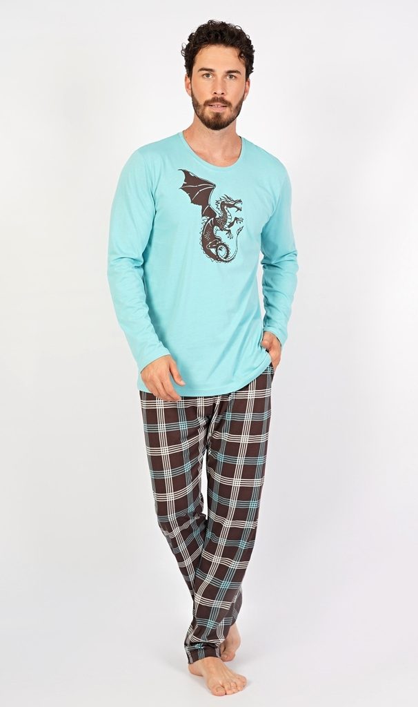 Pánské pyžamo dlouhé Drak - světle šedá - Cool Comics - pyžama s dlouhým  rukávem - Pánská pyžama, Pánské, !PerfektniPradlo.cz - SILENTE.cz -  Pohodlné noční prádlo, župany a spodní prádlo pro Váš pohodový den!