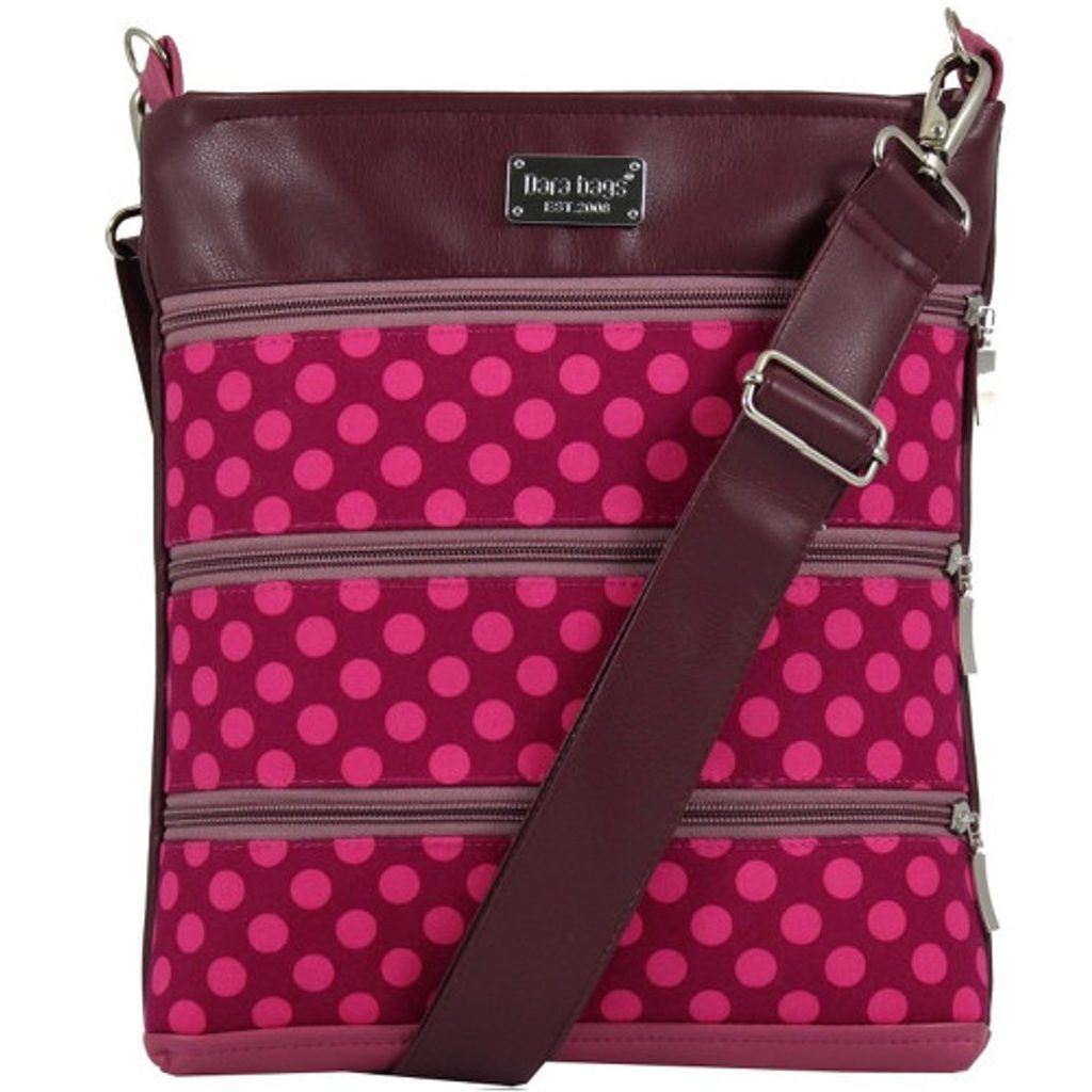 Růžová puntíkatá crossbody kabelka DARA BAGS Dariana Middle no. 1161 - Dara  bags - Crossbody kabelky - - Perfektní Prádlo.cz - Pohodlné noční prádlo,  župany a spodní prádlo pro Váš perfektní den!