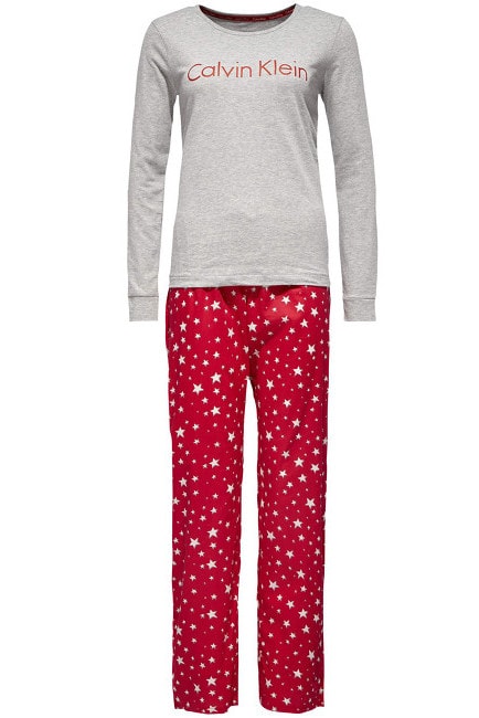 Dámské pyžamo CALVIN KLEIN Holiday RGU v dárkovém balení - CALVIN KLEIN -  dlouhá pyžama - Dámská pyžama, Dámské - Perfektní Prádlo.cz - Pohodlné  noční prádlo, župany a spodní prádlo pro Váš perfektní den!