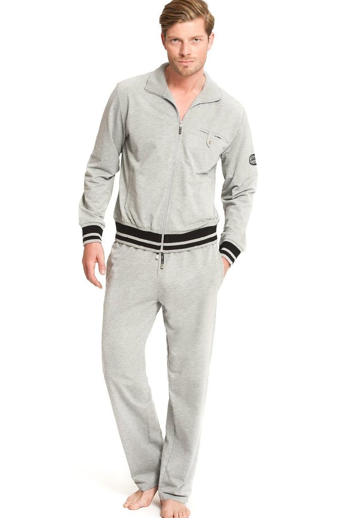 Pánské domácí oblečení JOCKEY (prodloužená délka) šedé - JOCKEY - pyžama s  dlouhým rukávem - Pánská pyžama, Pánské - Perfektní Prádlo.cz - Pohodlné  noční prádlo, župany a spodní prádlo pro Váš perfektní den!
