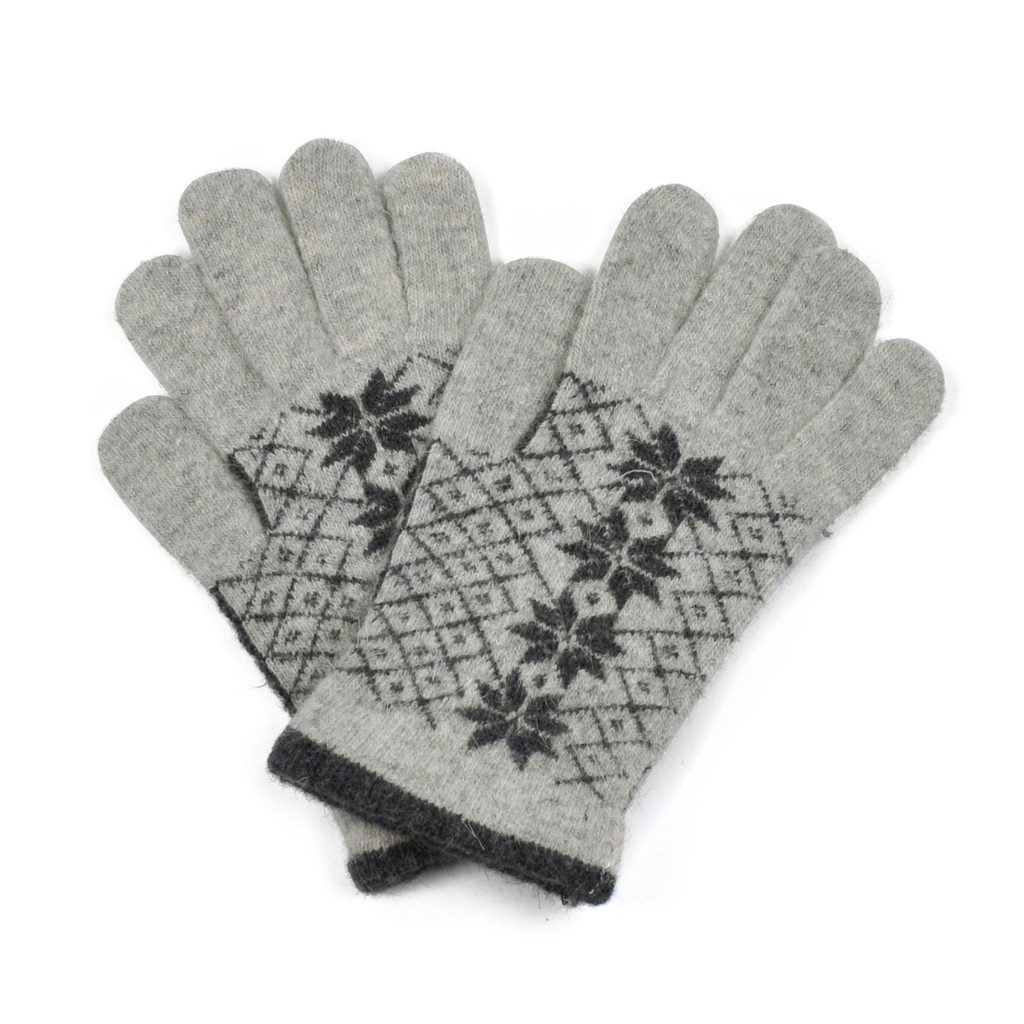 Teplé rukavice se zimním motivem šedé - Art of Polo - Zimní - Pět prstů,  Rukavice, Dámské módní doplňky, Módní doplňky - Perfektní Prádlo.cz -  Pohodlné noční prádlo, župany a spodní prádlo