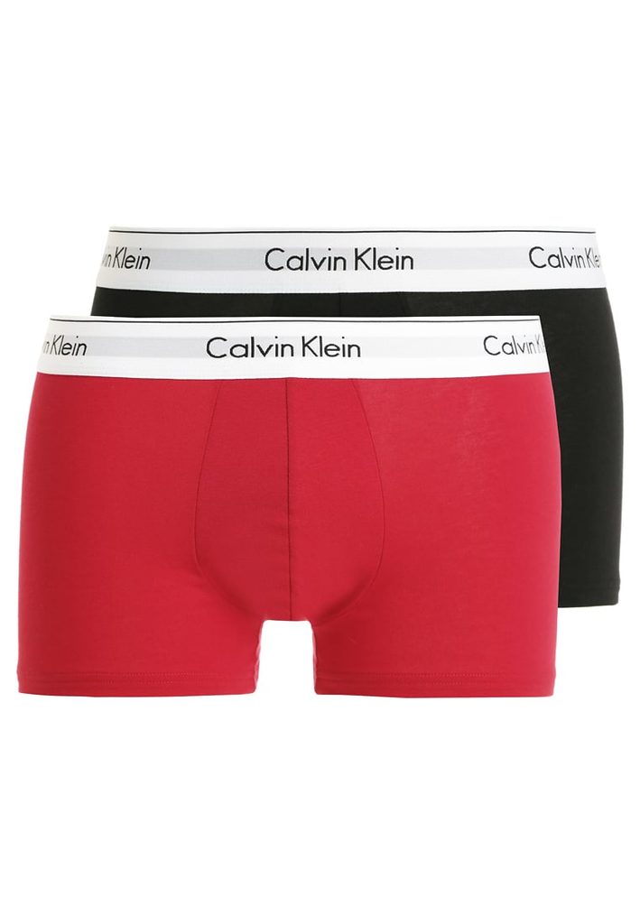 Pánské boxerky CALVIN KLEIN Modern Cotton Stretch 2 pack NB1086A  červená/černá - CALVIN KLEIN - výhodná balení - Pánské spodní prádlo,  Pánské - Perfektní Prádlo.cz - Pohodlné noční prádlo, župany a spodní