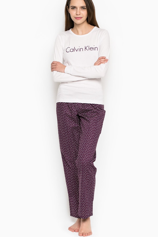 Dámské pyžamo CALVIN KLEIN Holiday NWT v dárkovém balení - CALVIN KLEIN -  dlouhá pyžama - Dámská pyžama, Dámské - Perfektní Prádlo.cz - Pohodlné  noční prádlo, župany a spodní prádlo pro Váš perfektní den!