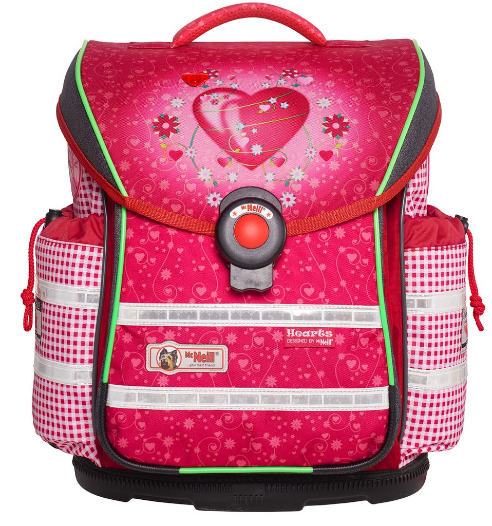 SARONES.cz - Školní aktovka McNeill ERGO Light PLUS Hearts - McNeill -  Aktovky pro prvňáčky - Dětské batohy a tašky, PRO DĚTI - Nejlepší nákupy  online