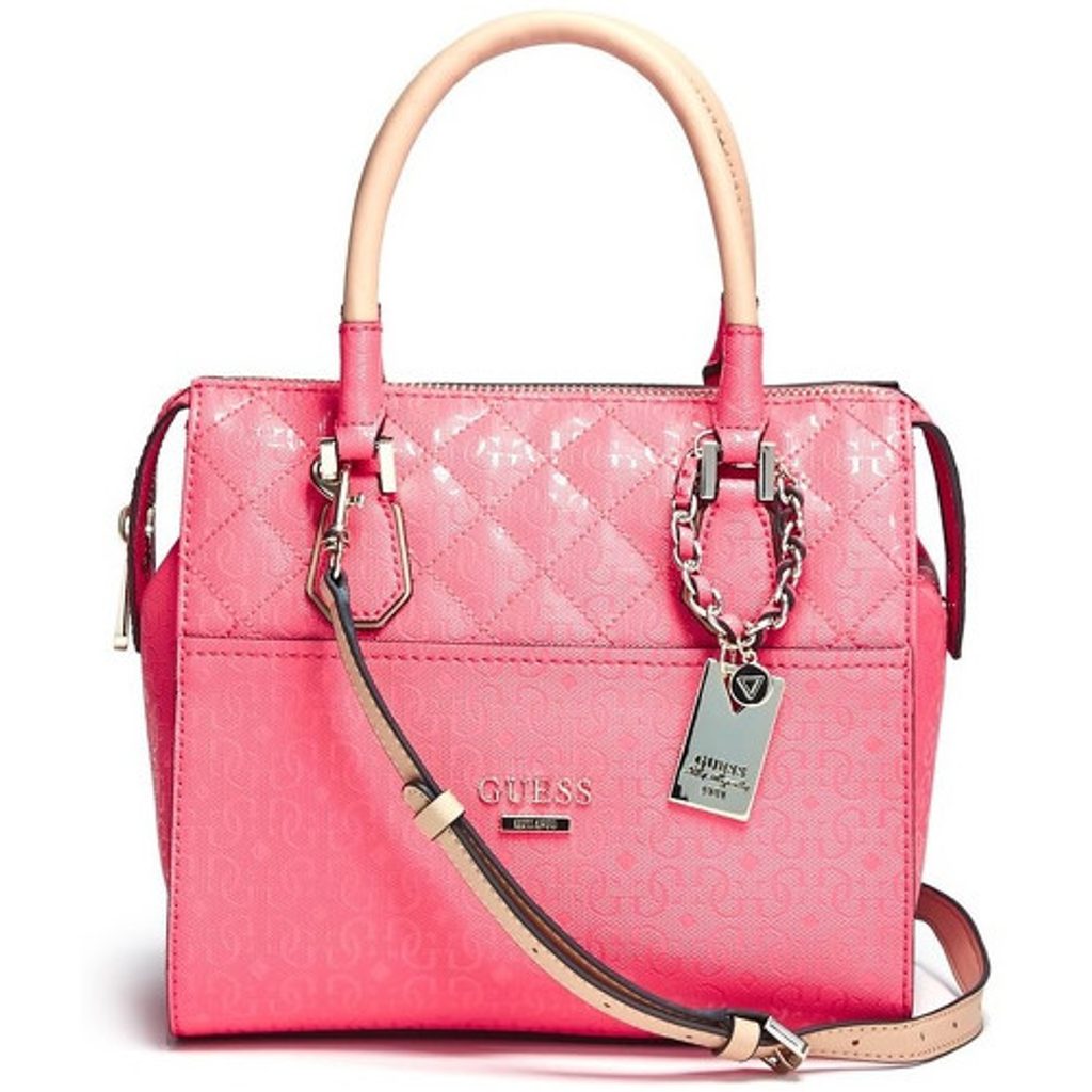 Elegantní kabelka GUESS Romeo Box Satchel růžová - Guess - Elegantní kabelky  - Kabelky, Kabelky a tašky, MÓDNÍ DOPLŇKY, PRO ŽENY, !STARE - Perfektní  Prádlo.cz - Pohodlné noční prádlo, župany a spodní