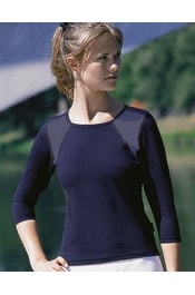 GINA dámské tričko s dlouhým rukávem, dlouhý rukáv, šité 98011P - černá