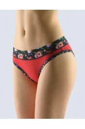GINA dámské kalhotky bokové - brazilky, šité, s potiskem Disco XIV 16139P - červená malinová
