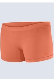 Dámské bezešvé boxerky GINA 83003P oranžové