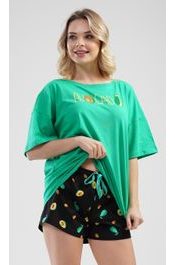 Dámské pyžamo šortky Avocado - zelená