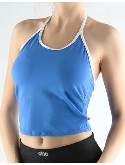 Dámský top, úzká ramínka, šité 98006P - atlantic bílá