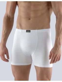 Pánské boxerky s delší nohavičkou, šité, 74116P - bílá
