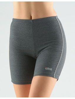 Dámské šortky krátké, dívčí, šité, klasické 93000P - tm. šedá písková