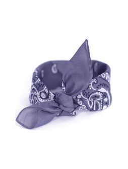 Světle fialový šátek do vlasů pin-up modrofialová