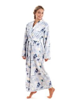 Dámský dlouhý župan s šálovým límcem Yuna Jeřábi