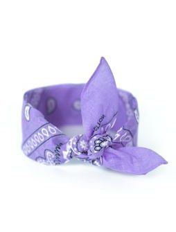 Světle fialový šátek do vlasů pin-up (lila)