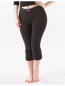Dámské legíny 7/8 délka, 7/8 kalhoty, šité, klasické, jednobarevné 95004P - černá
