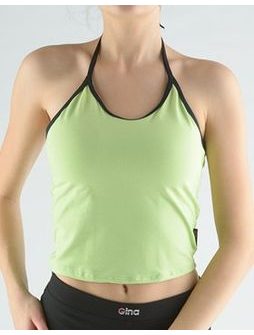 Dámský top, úzká ramínka, šité 98006P - hrášková černá