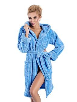 Župan s kapucí Diana modrý