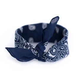 Šátek do vlasů pin-up námořnická modř